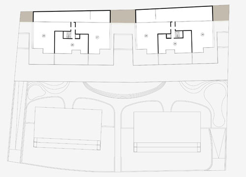 Projektleitung beim Entwurf von hochwertigen Terrassenwohnungen mit doppelstöckiger Tiefgarage in Stäfa am Zürichsee